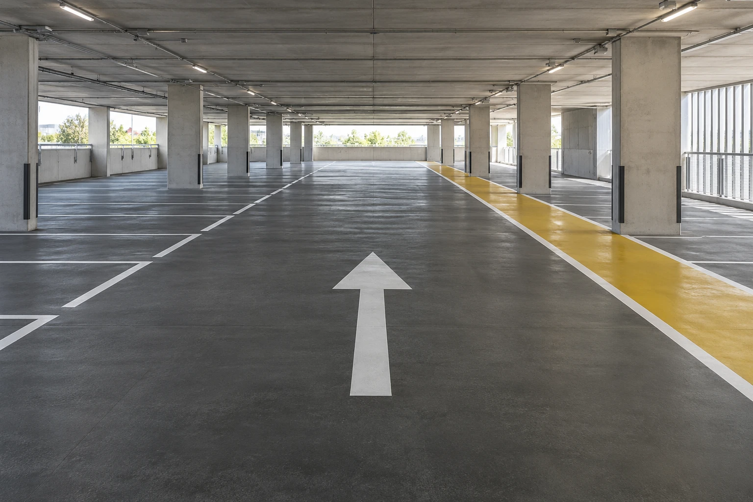 Otopark ve tesis yönlendirme uygulama alanı örneği