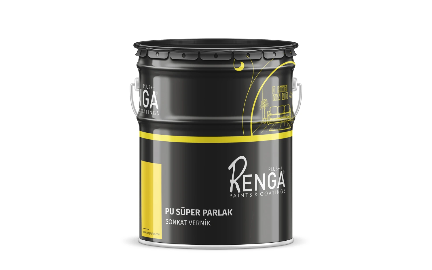PU Süper Parlak Vernik ambalajı
